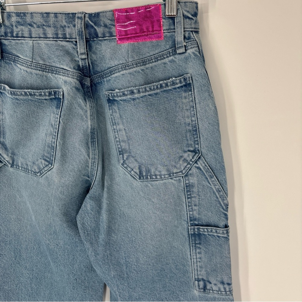 Rag & Bone Sid Carpenter Jean Women 23 Kona Light Wash Wide Leg Denim Soft Comfy - Picture 6 of 16